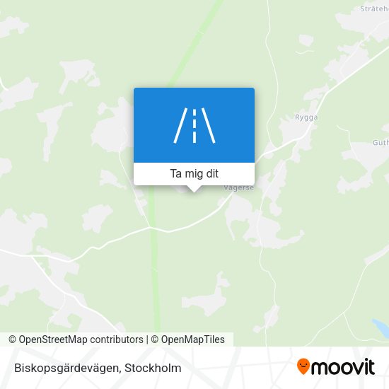 Biskopsgärdevägen karta