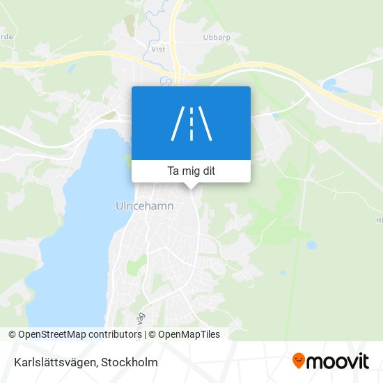 Karlslättsvägen karta