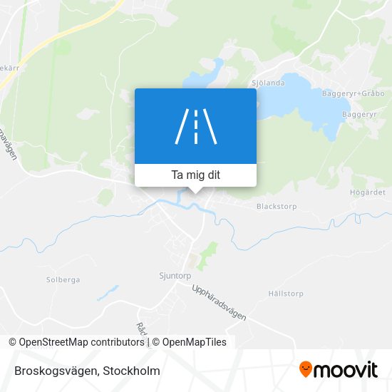 Broskogsvägen karta