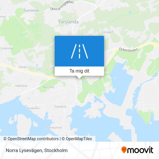 Norra Lysevägen karta