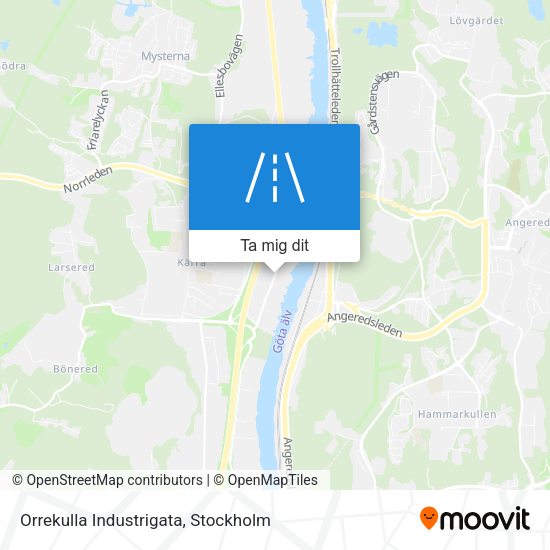 Orrekulla Industrigata karta