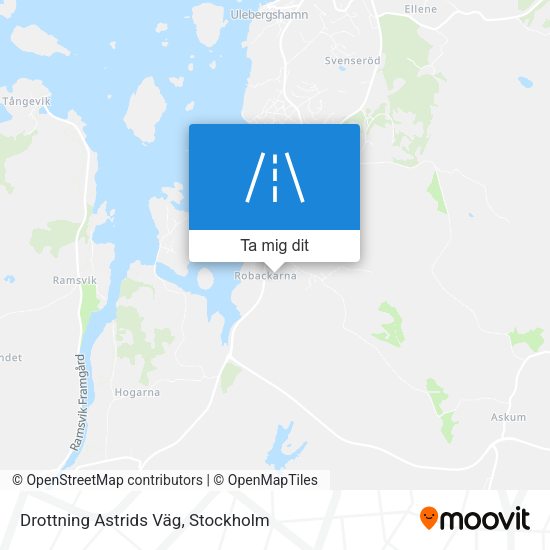 Drottning Astrids Väg karta