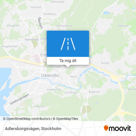 Adlersborgsvägen karta