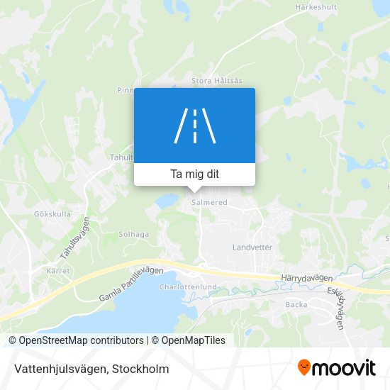 Vattenhjulsvägen karta