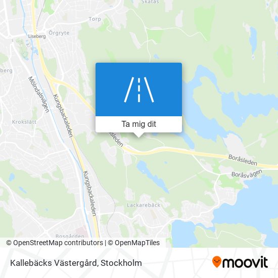 Kallebäcks Västergård karta