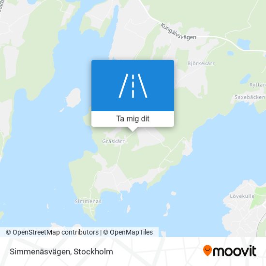 Simmenäsvägen karta