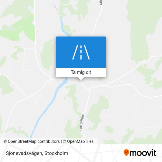 Sjönevadsvägen karta