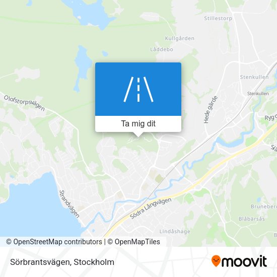 Sörbrantsvägen karta
