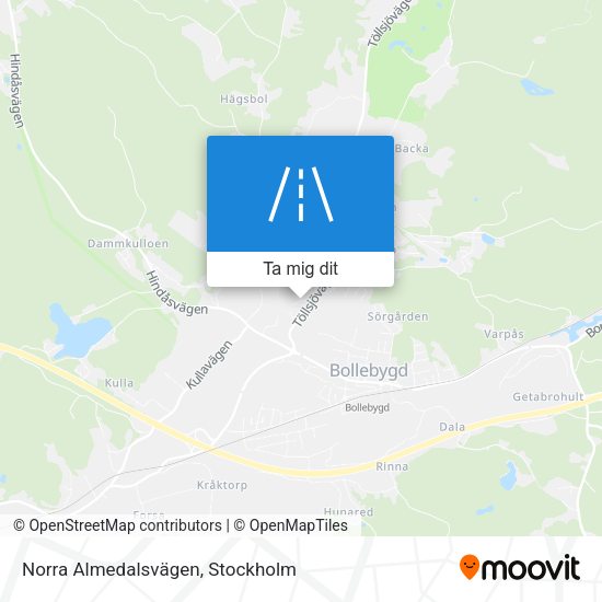 Norra Almedalsvägen karta