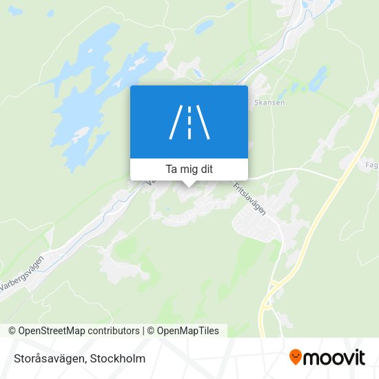 Storåsavägen karta