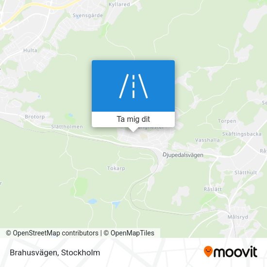 Brahusvägen karta