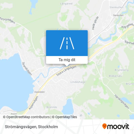 Strömängsvägen karta