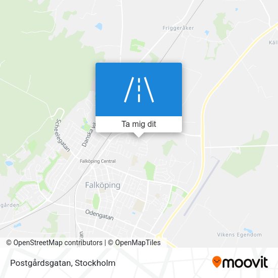 Postgårdsgatan karta