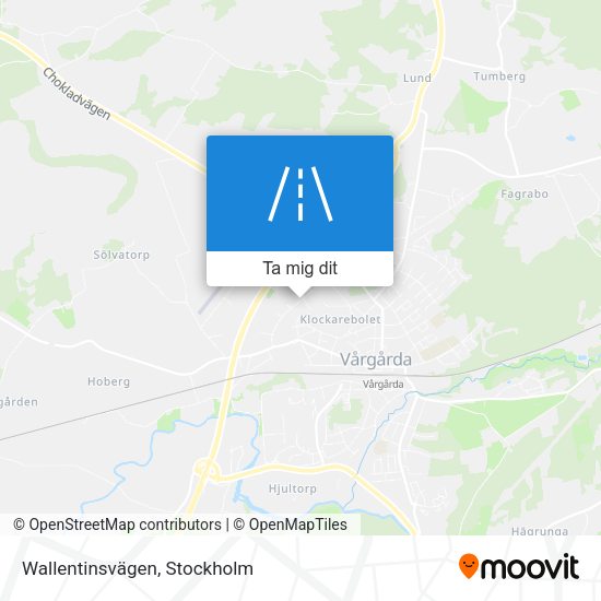 Wallentinsvägen karta