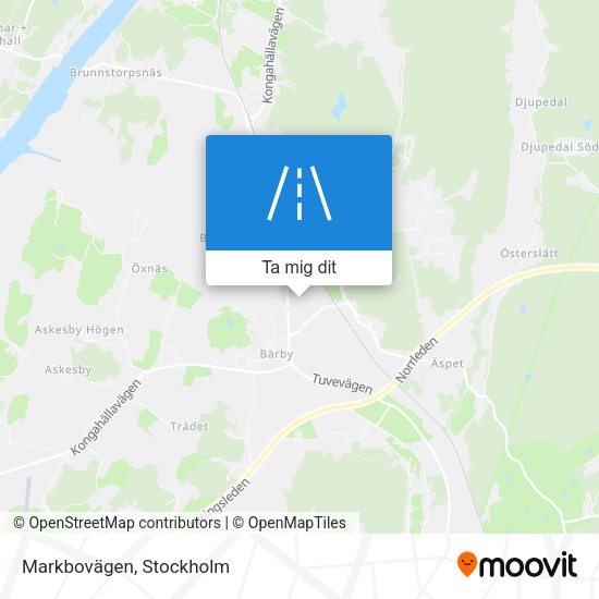 Markbovägen karta
