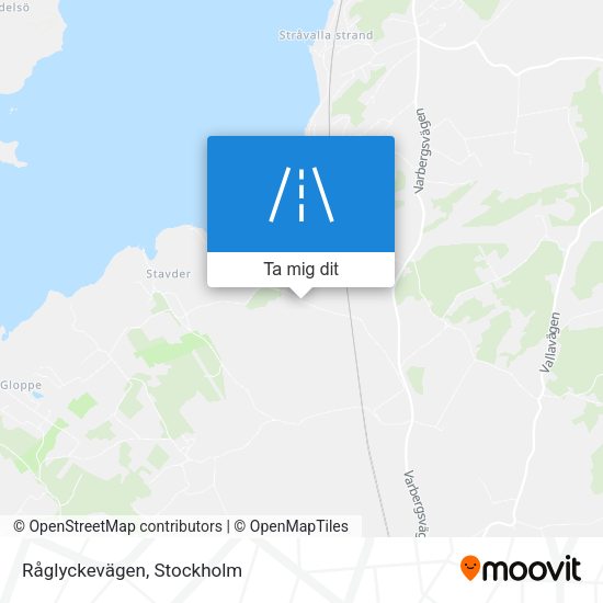 Råglyckevägen karta