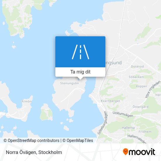 Norra Övägen karta