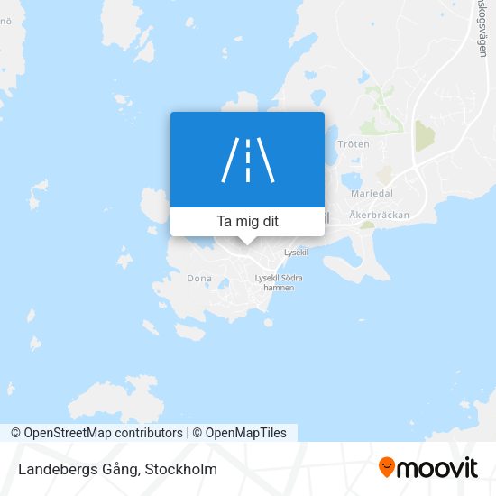 Landebergs Gång karta