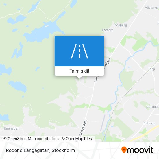 Rödene Långagatan karta