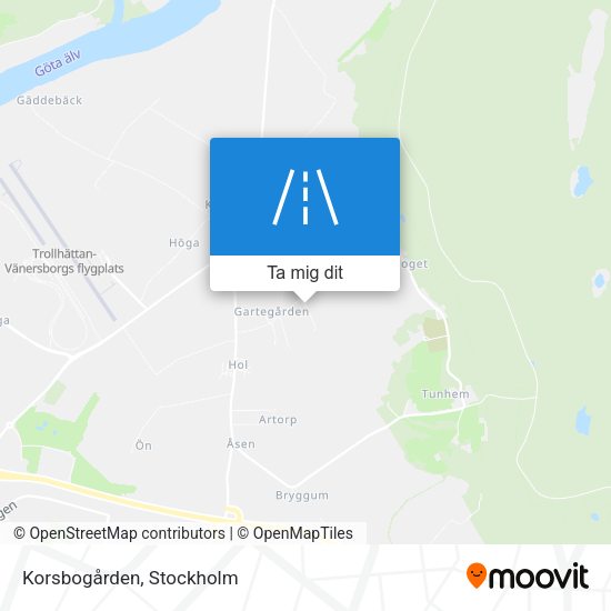 Korsbogården karta