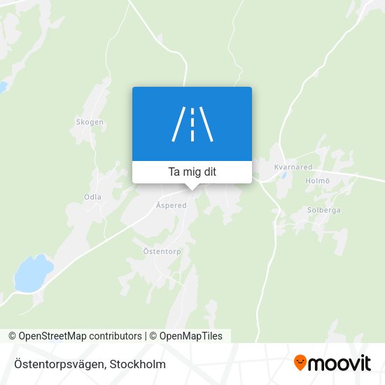 Östentorpsvägen karta