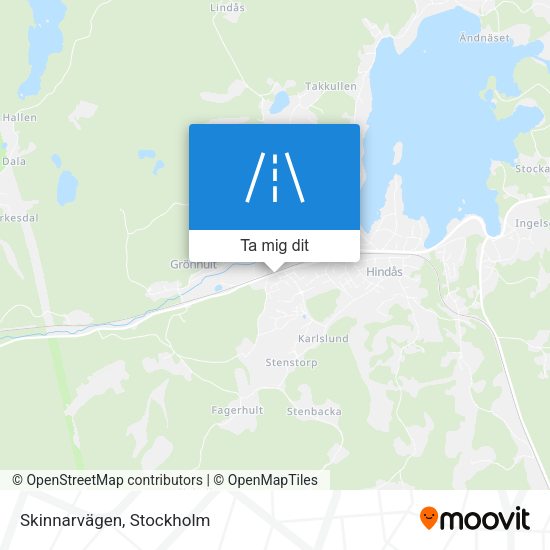 Skinnarvägen karta