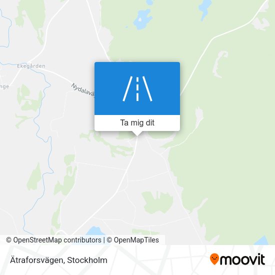 Ätraforsvägen karta