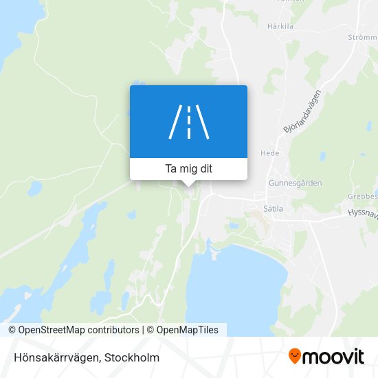 Hönsakärrvägen karta