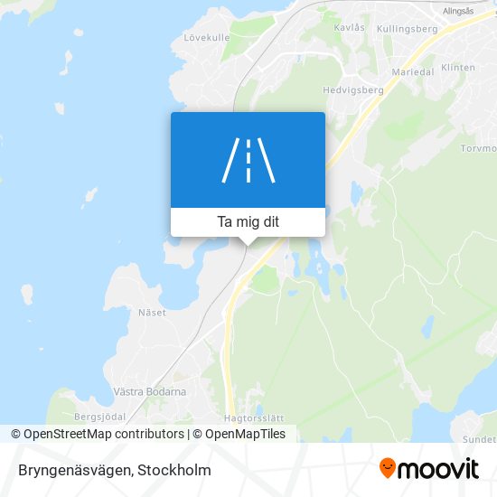 Bryngenäsvägen karta