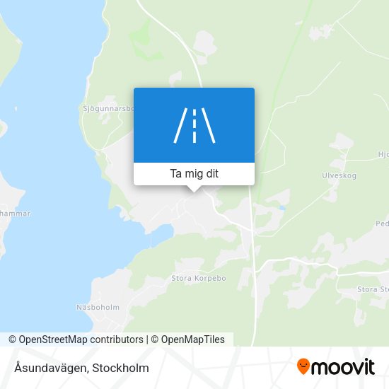 Åsundavägen karta