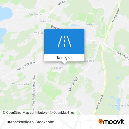 Lurebackavägen karta