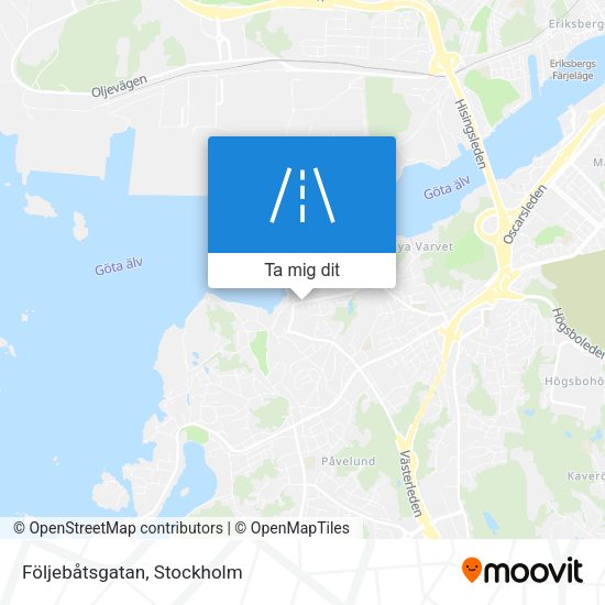 Följebåtsgatan karta