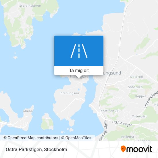 Östra Parkstigen karta