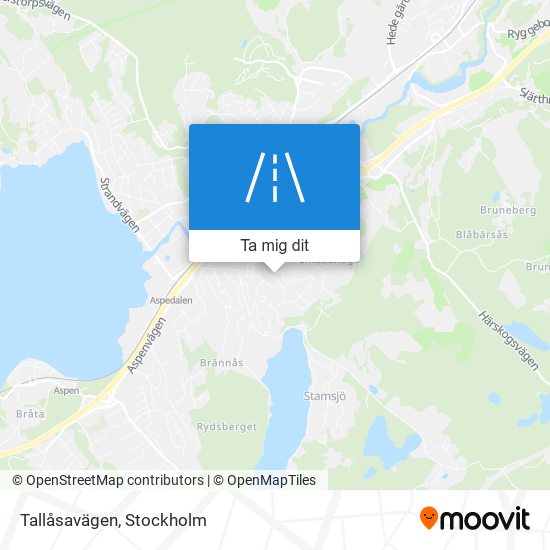 Tallåsavägen karta