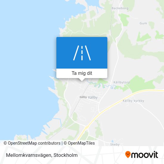 Mellomkvarnsvägen karta