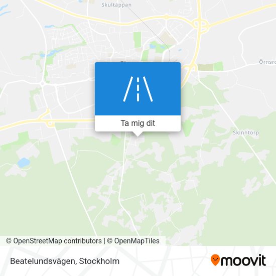 Beatelundsvägen karta