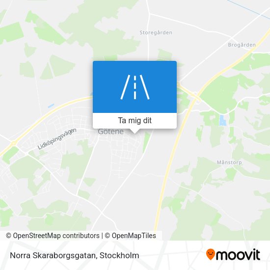 Norra Skaraborgsgatan karta