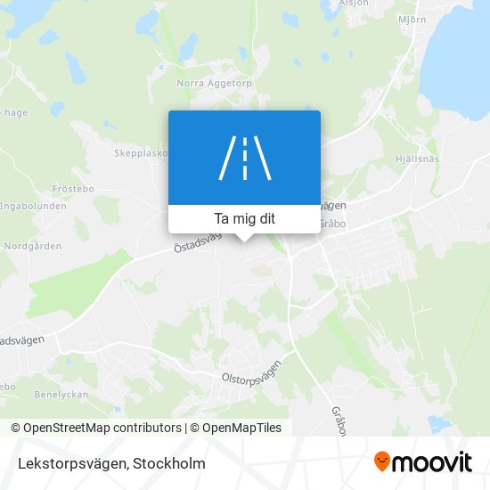 Lekstorpsvägen karta