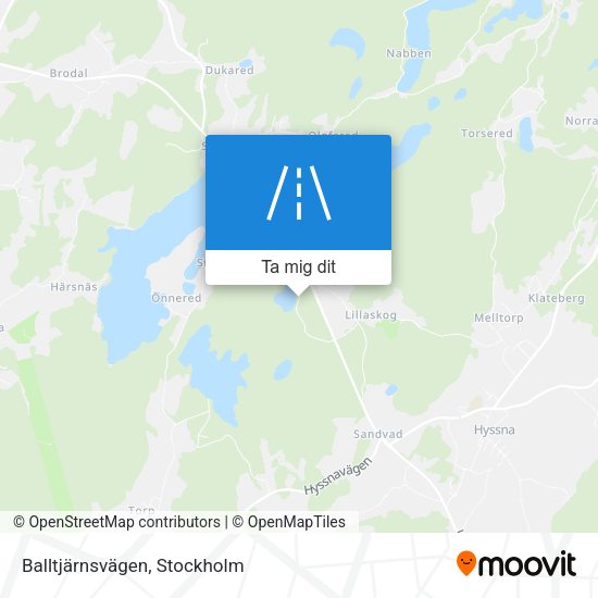 Balltjärnsvägen karta