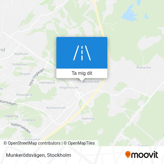 Munkerödsvägen karta