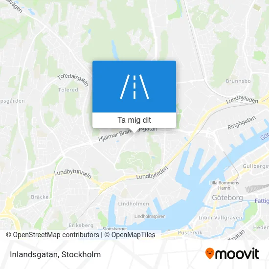 Inlandsgatan karta