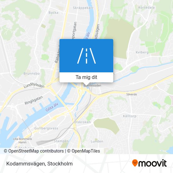 Kodammsvägen karta