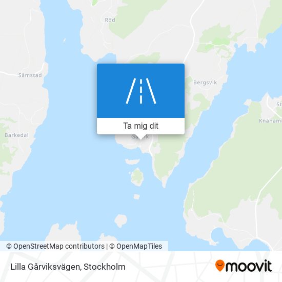 Lilla Gårviksvägen karta