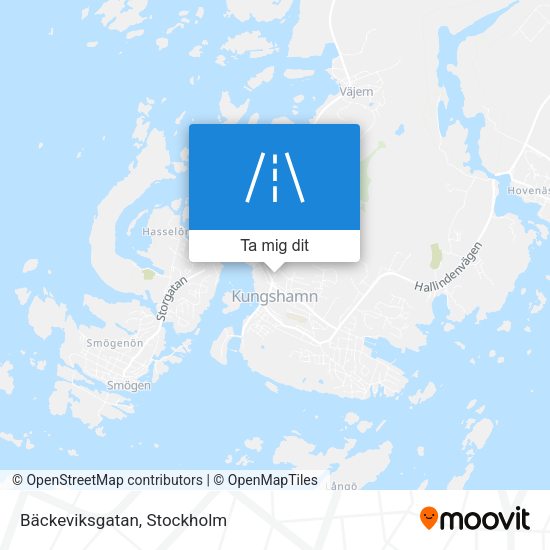 Bäckeviksgatan karta