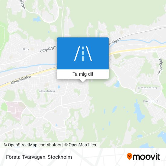 Första Tvärvägen karta