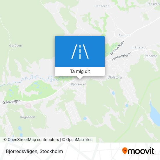 Björredsvägen karta
