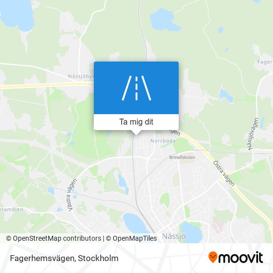 Fagerhemsvägen karta