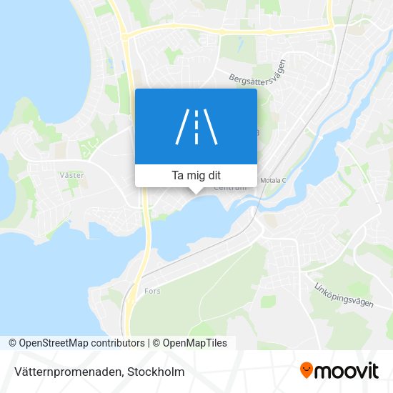 Vätternpromenaden karta