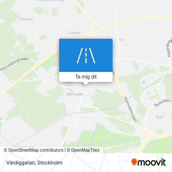 Värdiggatan karta