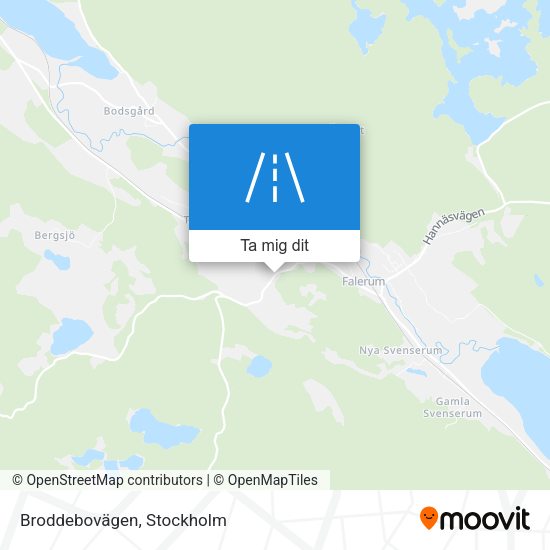 Broddebovägen karta